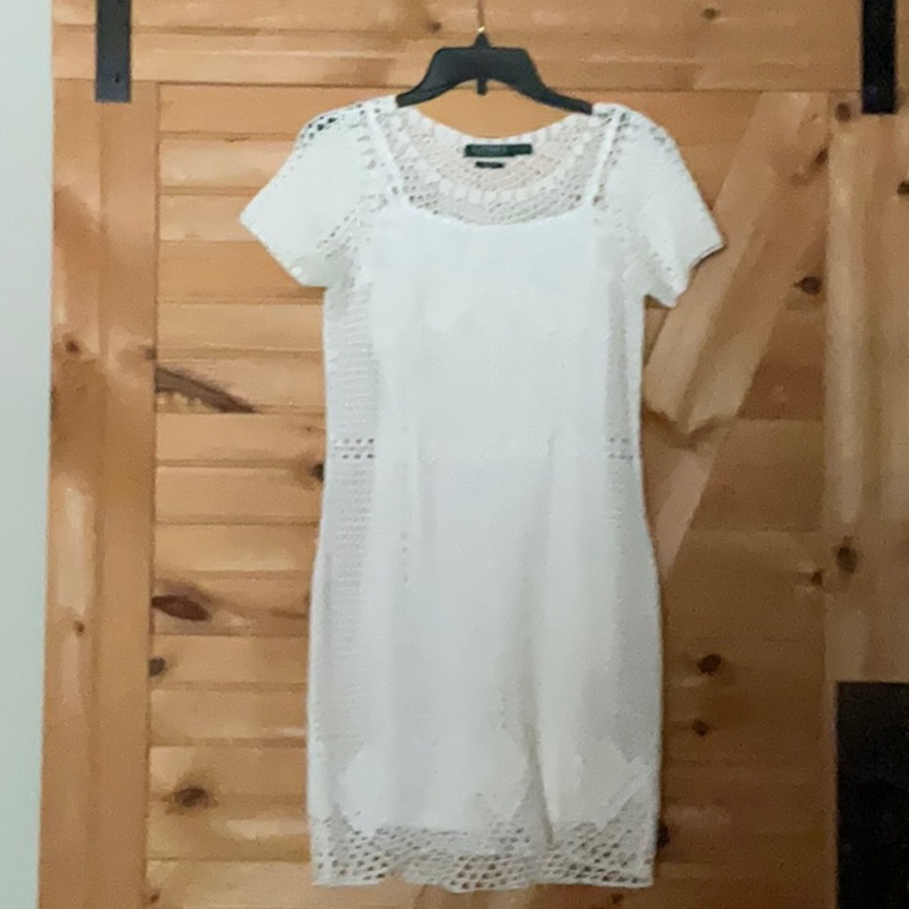Ralph Lauren White Crochet Dress